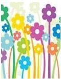 Flores do campo - Cartela com 10 adesivos