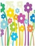 Flores do campo - Cartela com 10 adesivos