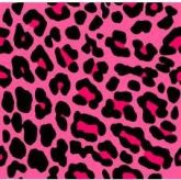 Pele de onça rosa - Cartela com 10 adesivos