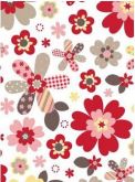 Flores diversas - Cartela com 10 adesivos